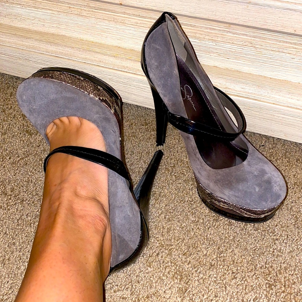 Jessica Simpson Platform Suede Heels